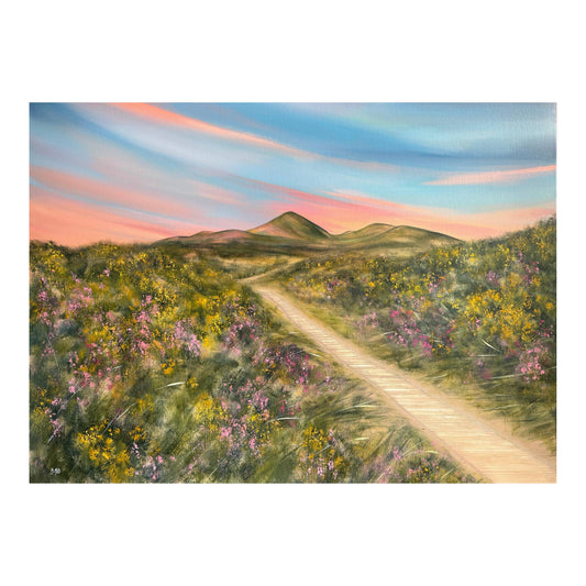 Beneath a Peach Sky - Framed